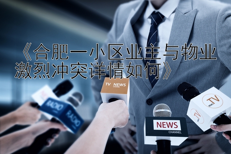 《合肥一小区业主与物业激烈冲突详情如何》