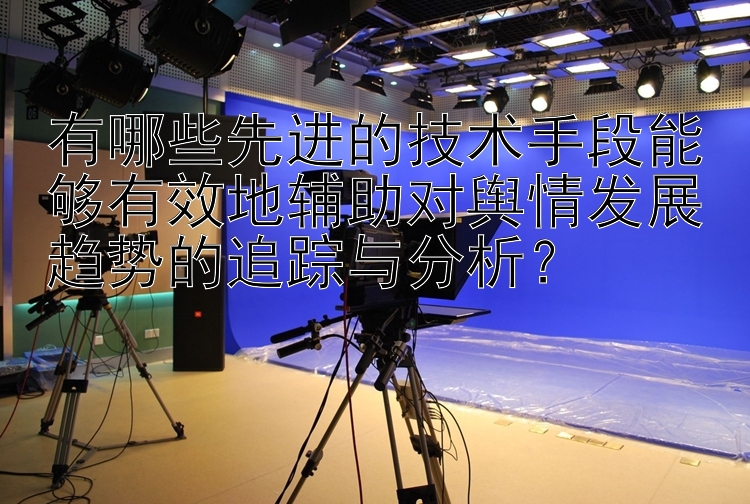 有哪些先进的技术手段能够有效地辅助对舆情发展趋势的追踪与分析？